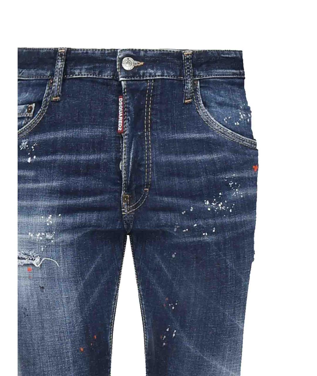 DSQUARED2 Синие хлопковые джинсы, фото 2