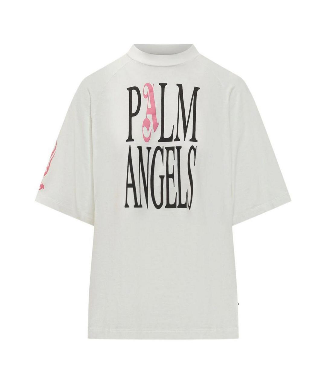 PALM ANGELS Бежевая полиамидовая футболка, фото 1