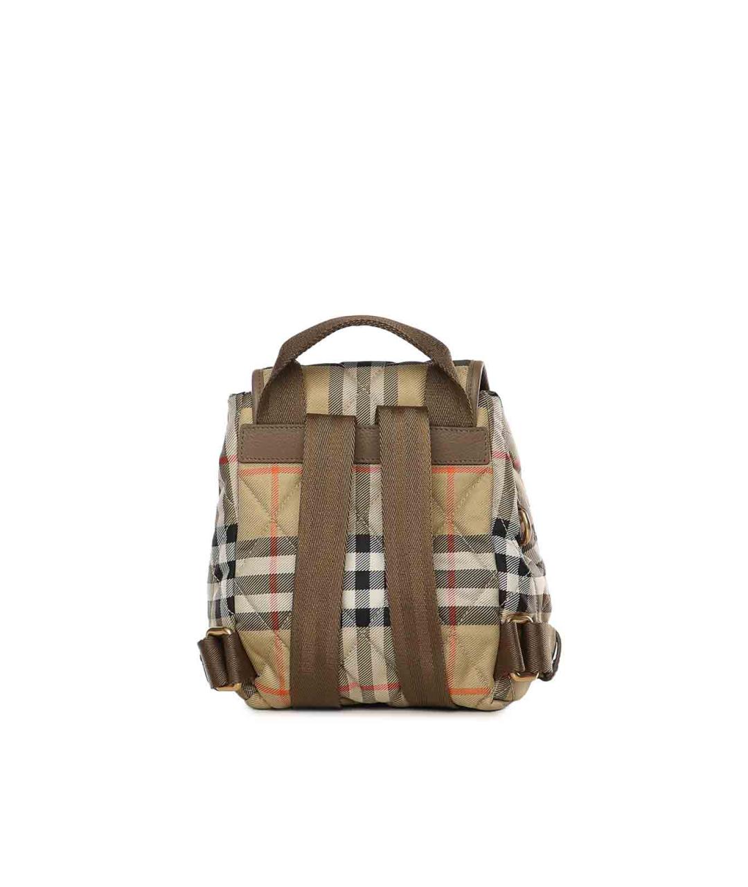 BURBERRY Бежевый нейлоновый рюкзак, фото 2