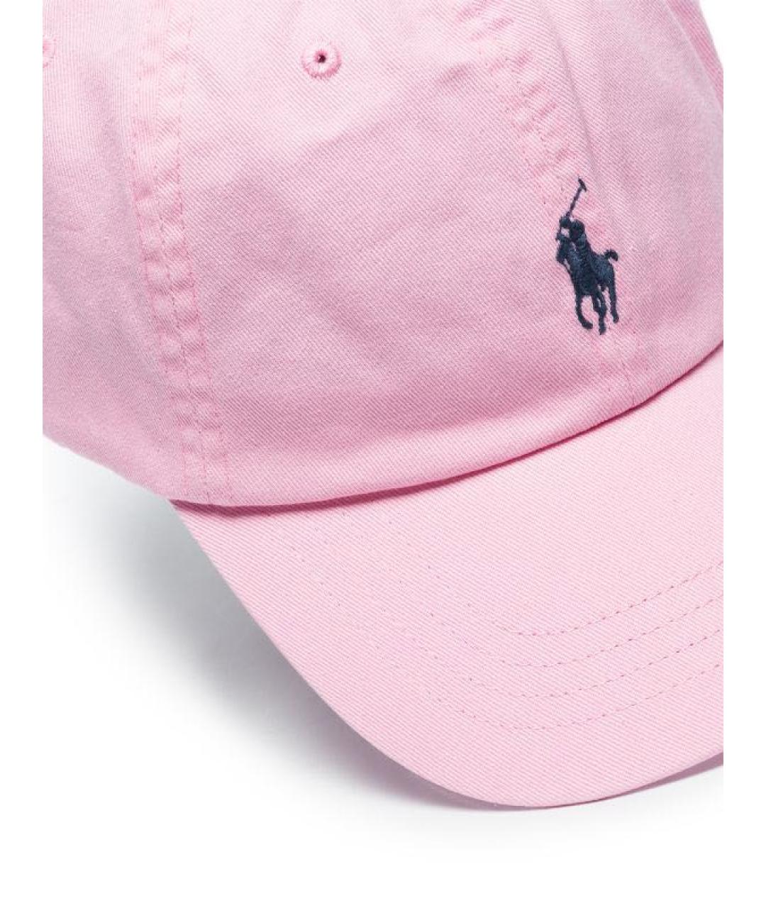 POLO RALPH LAUREN Розовая хлопковая кепка/бейсболка, фото 4