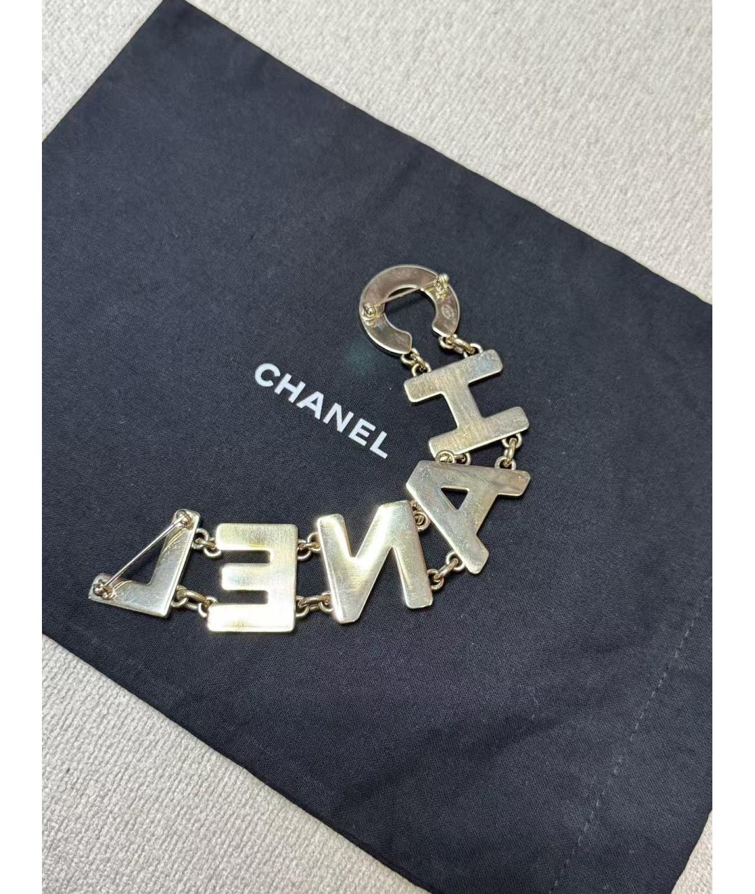 CHANEL Черная металлическая булавка / брошь, фото 3