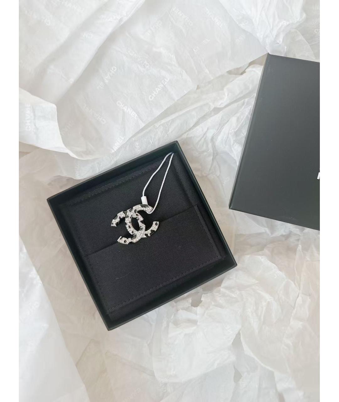 CHANEL Серебряная металлическая булавка / брошь, фото 2