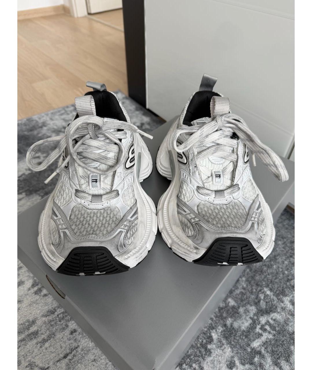 BALENCIAGA Белые текстильные кроссовки, фото 2
