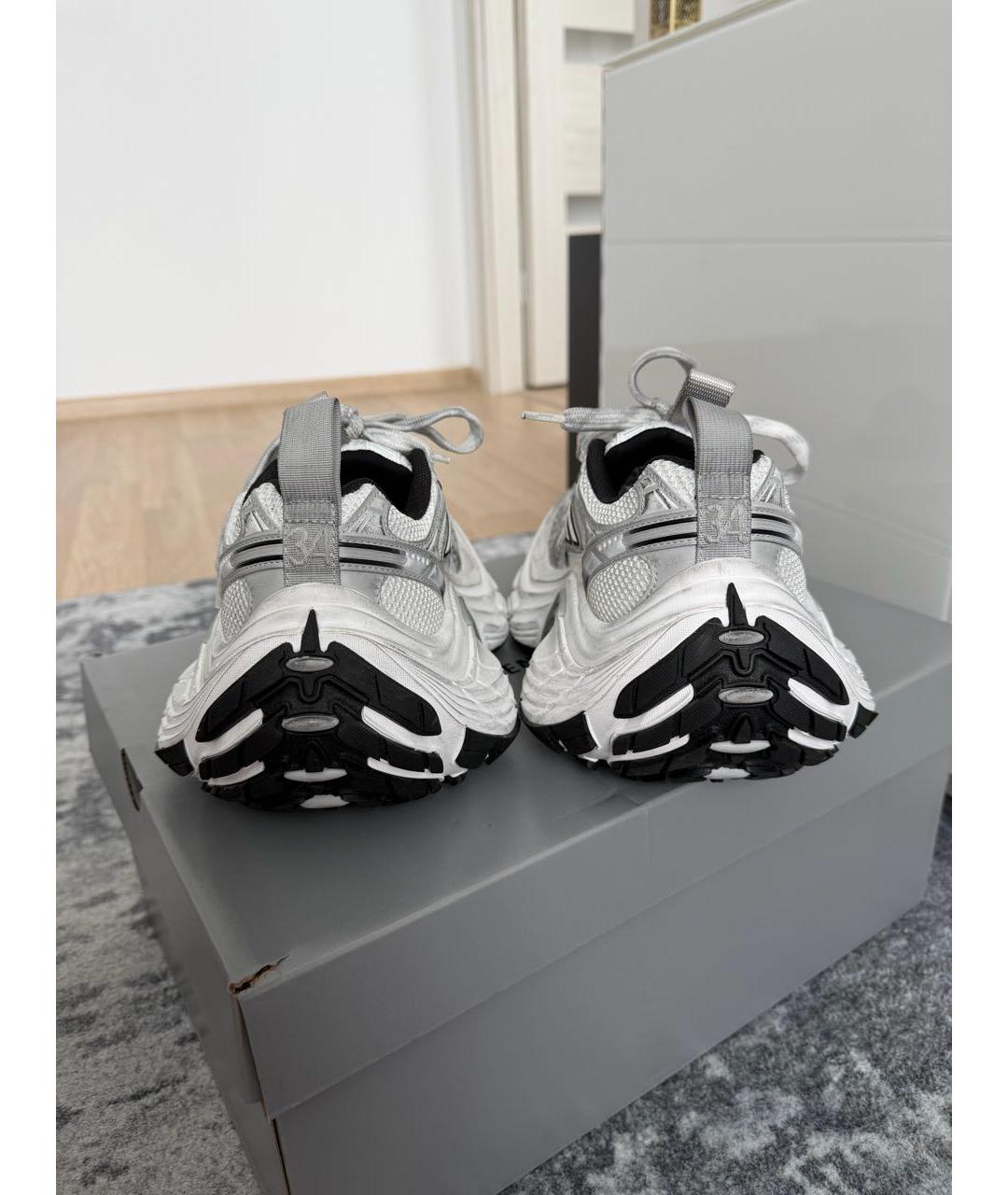 BALENCIAGA Белые текстильные кроссовки, фото 4