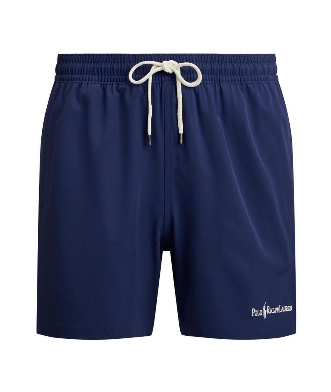 POLO RALPH LAUREN Синие полиэстеровые плавки, фото 1