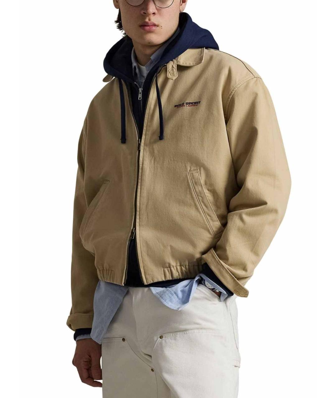 POLO RALPH LAUREN Бежевая хлопковая куртка, фото 3