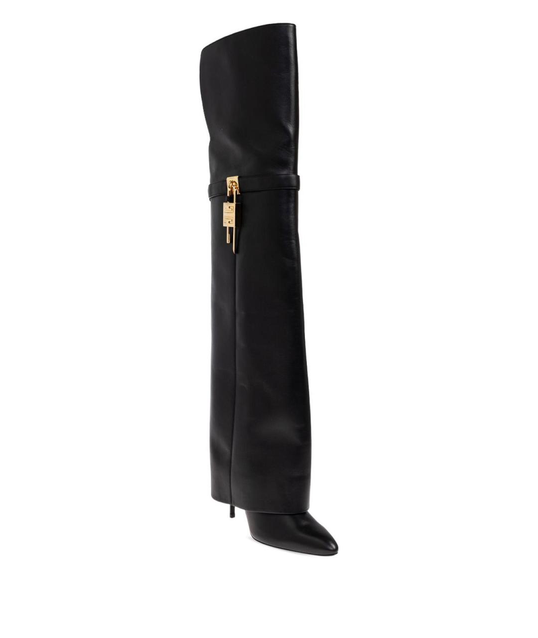 GIVENCHY Черные кожаные сапоги, фото 3