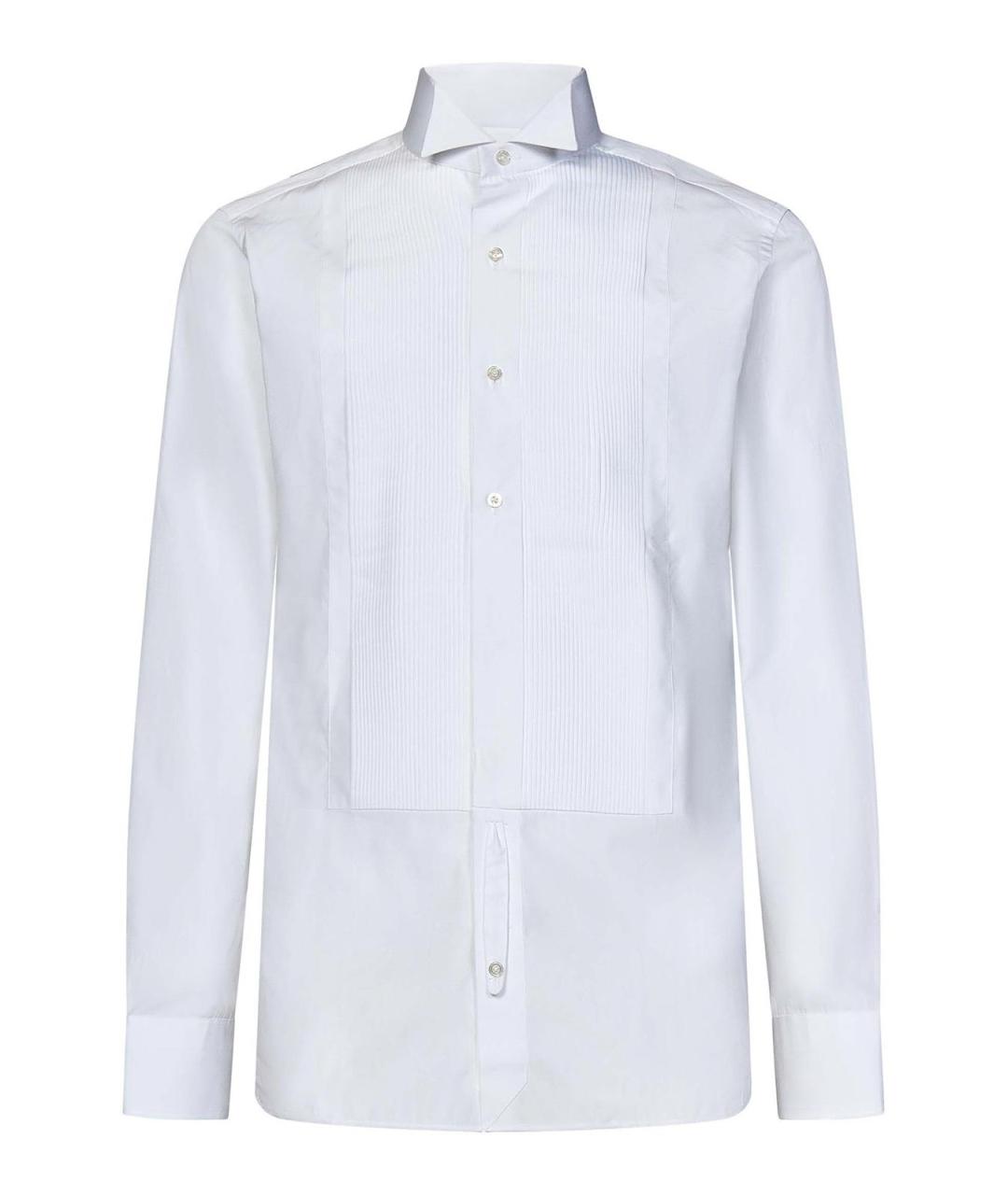 TOM FORD Белая хлопковая классическая рубашка, фото 1
