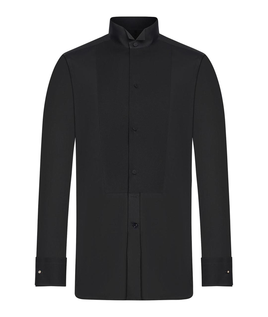 TOM FORD Черная хлопковая классическая рубашка, фото 1
