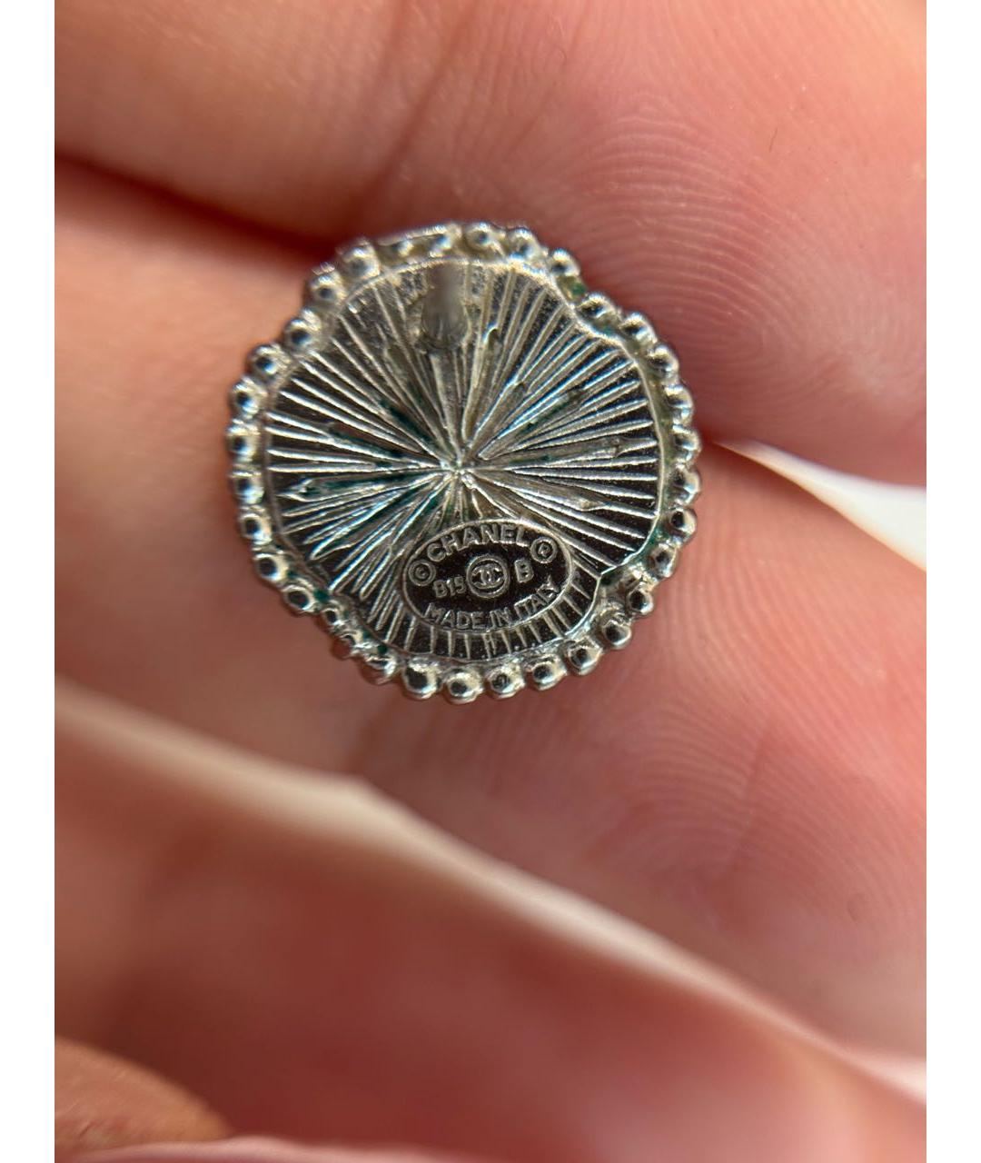 CHANEL Серебряные металлические серьги, фото 3