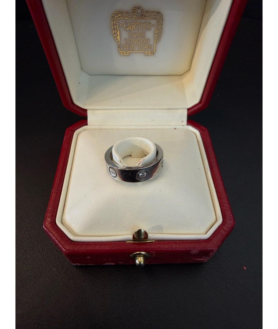 CARTIER Серебряное кольцо из белого золота, фото 3