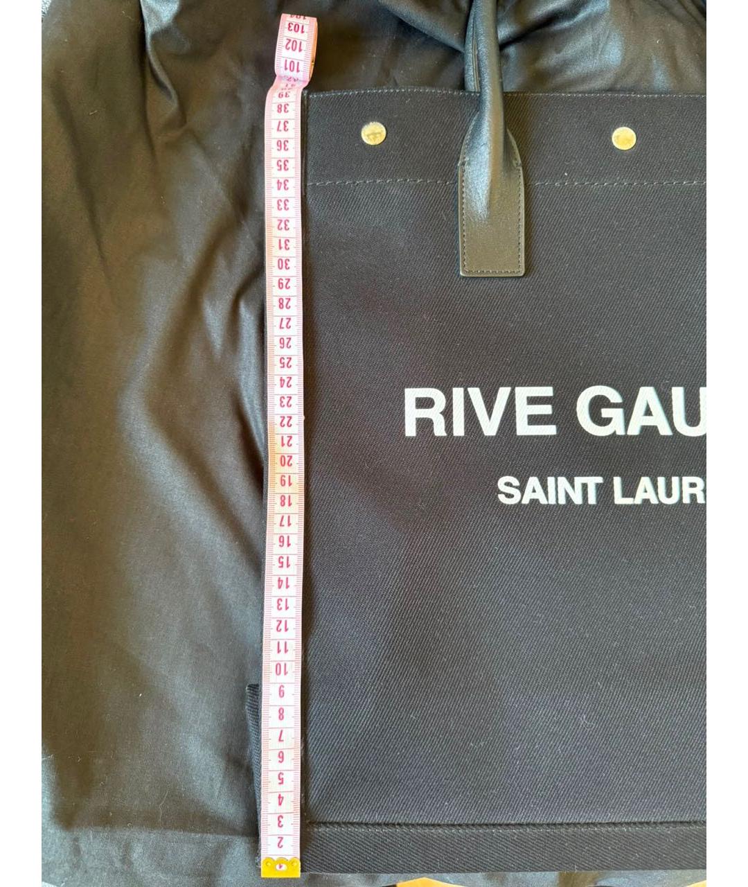 SAINT LAURENT Черная сумка тоут, фото 4