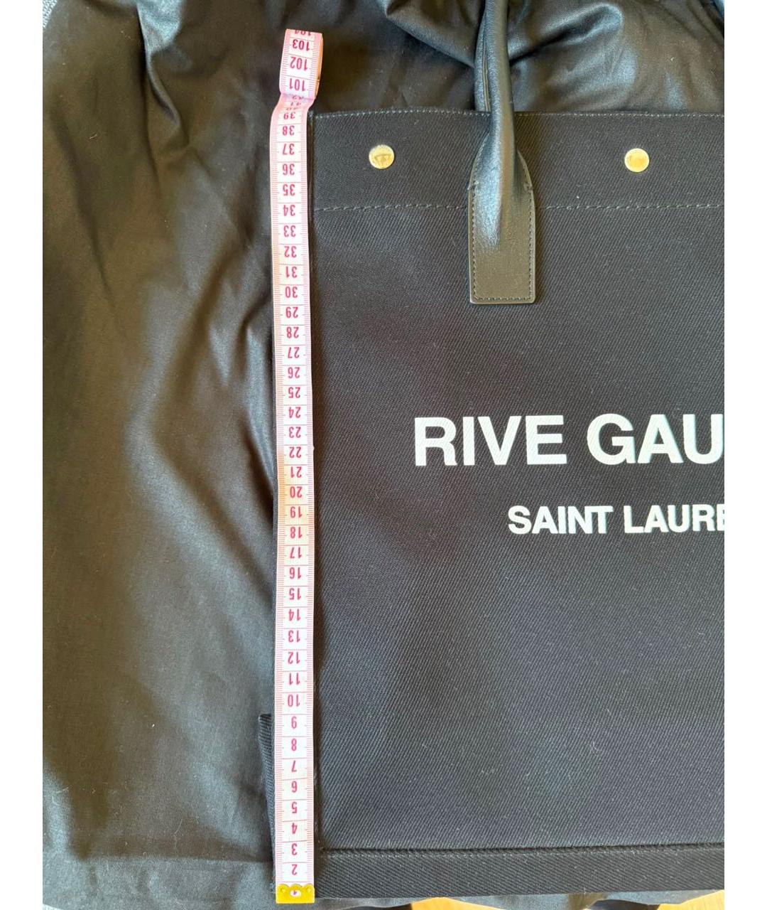 SAINT LAURENT Черная сумка тоут, фото 6