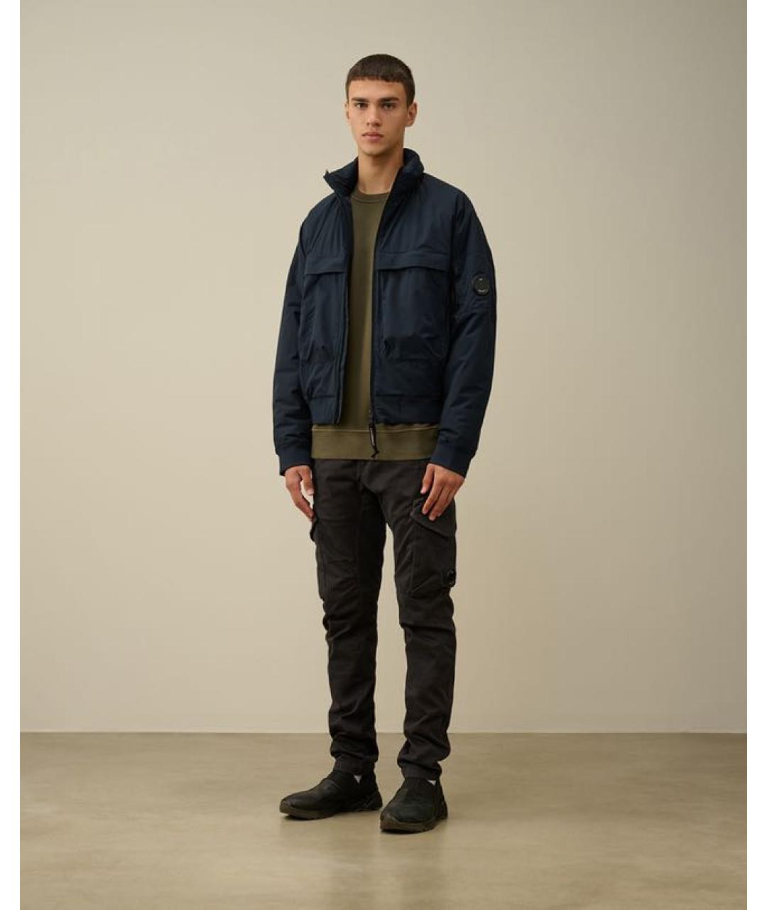 CP COMPANY Темно-синяя полиамидовая куртка, фото 2