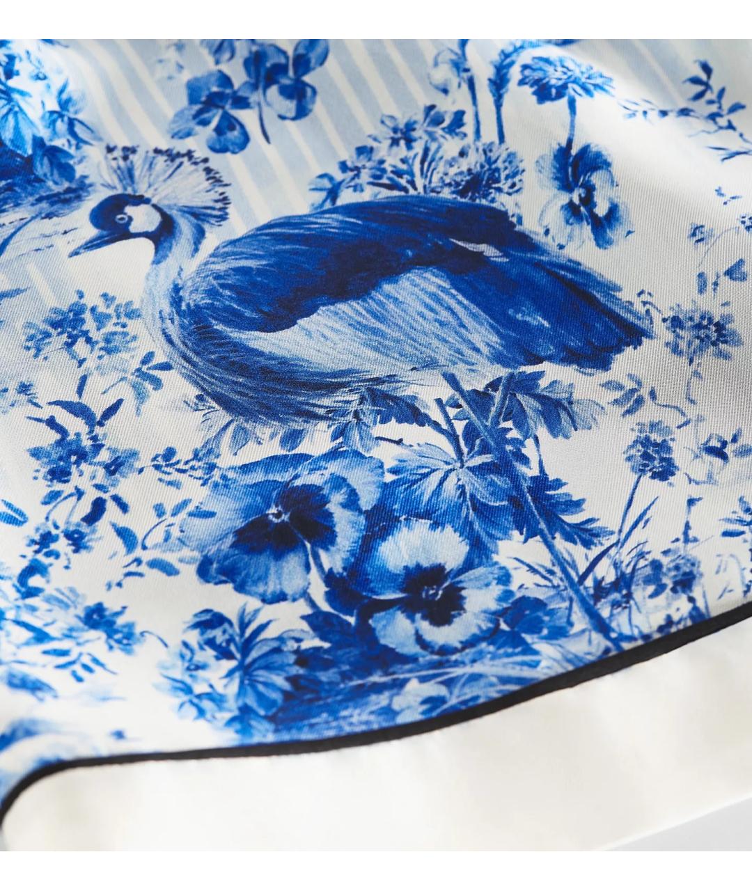 CHRISTIAN DIOR Синие шелковые шорты, фото 2
