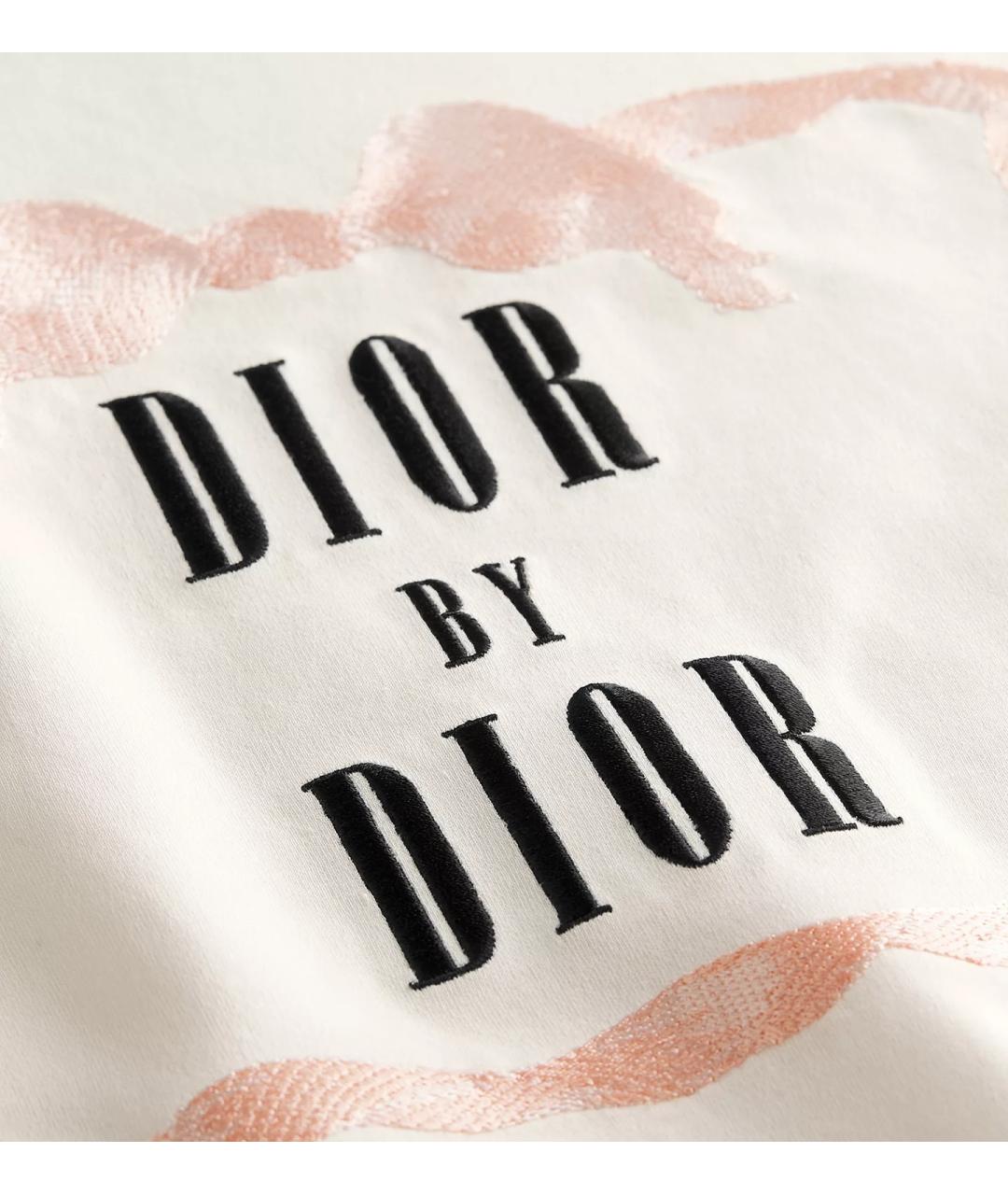 CHRISTIAN DIOR Белая хлопковая футболка, фото 4
