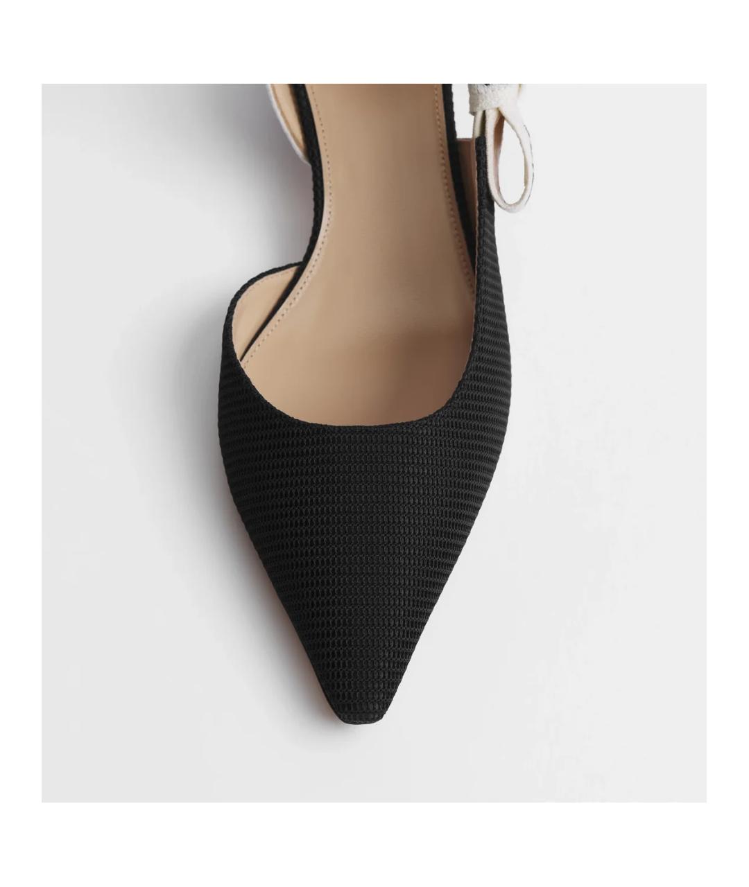 CHRISTIAN DIOR Черные текстильные туфли, фото 4