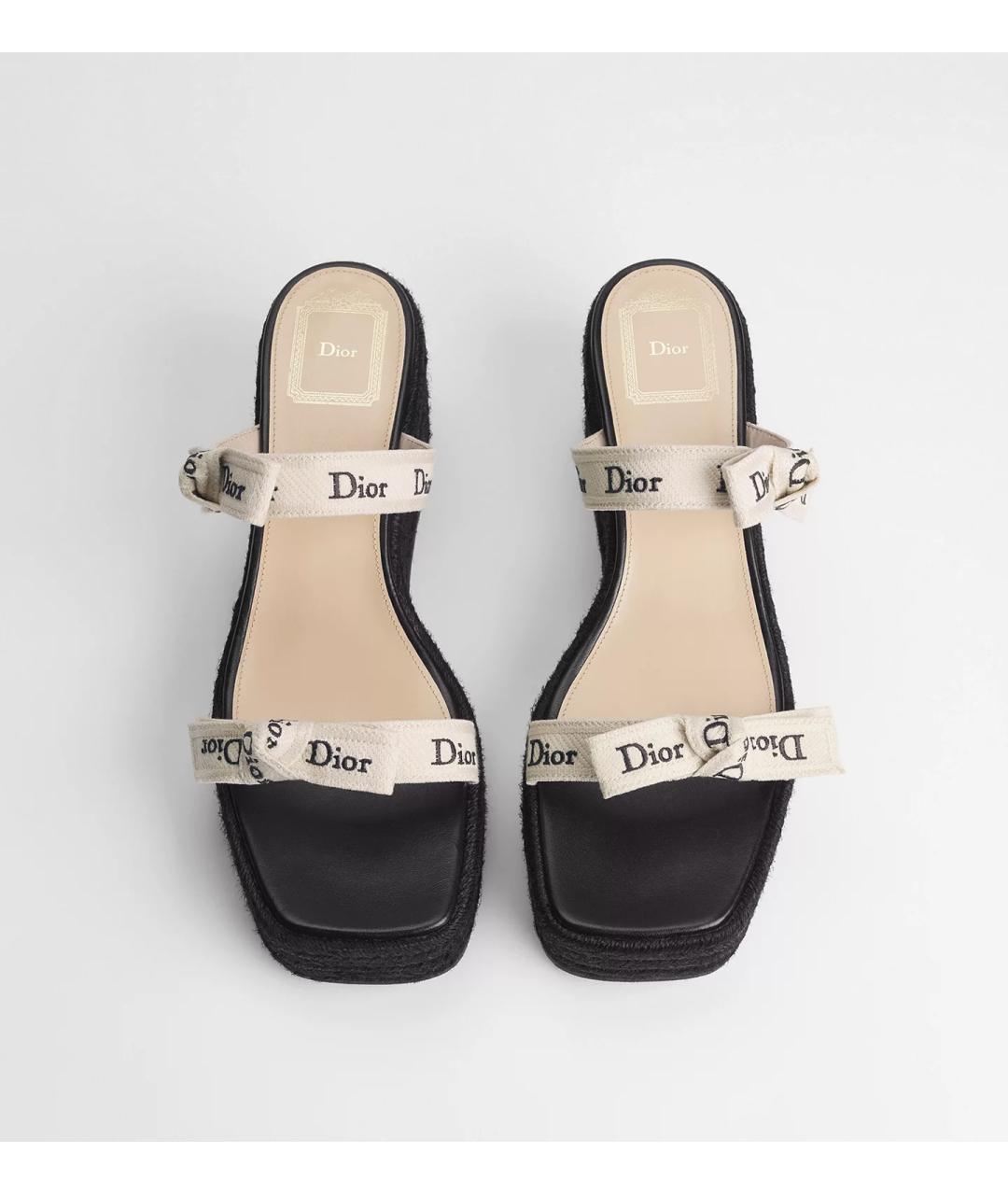 CHRISTIAN DIOR Черные мюли, фото 2