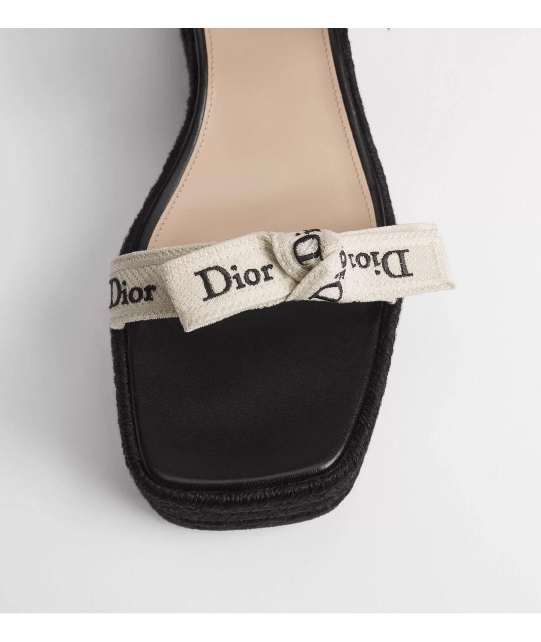 CHRISTIAN DIOR Черные мюли, фото 4