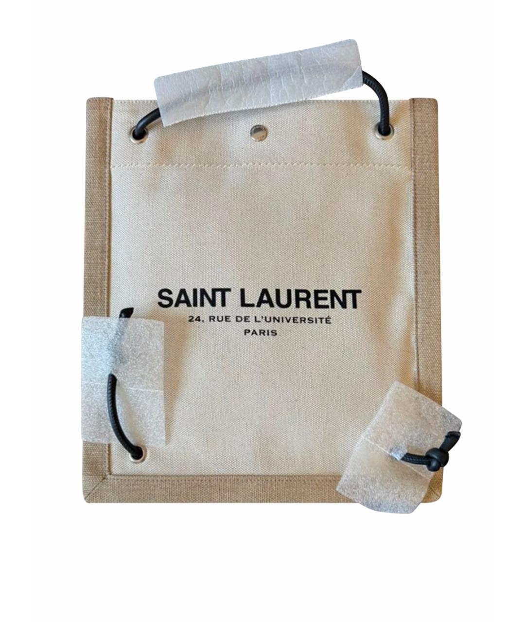 SAINT LAURENT Бежевый рюкзак, фото 1