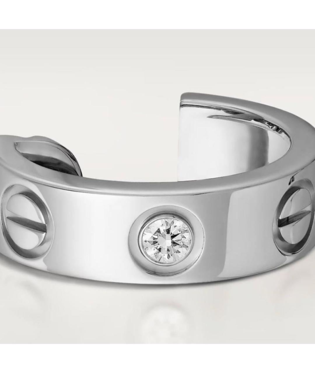 CARTIER Серебряные серьги из белого золота, фото 3