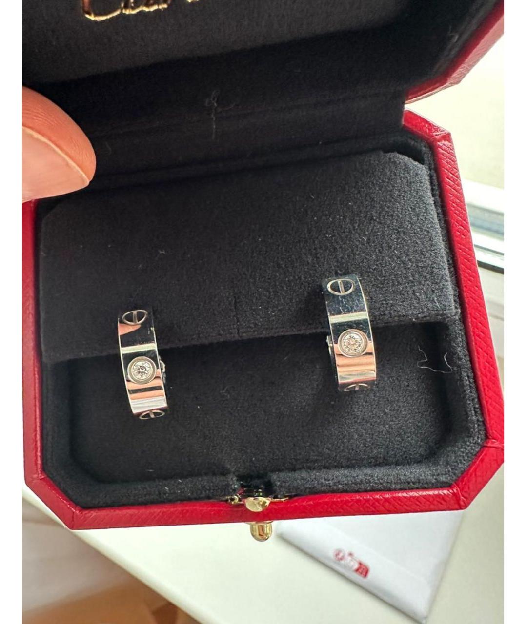 CARTIER Серебряные серьги из белого золота, фото 5