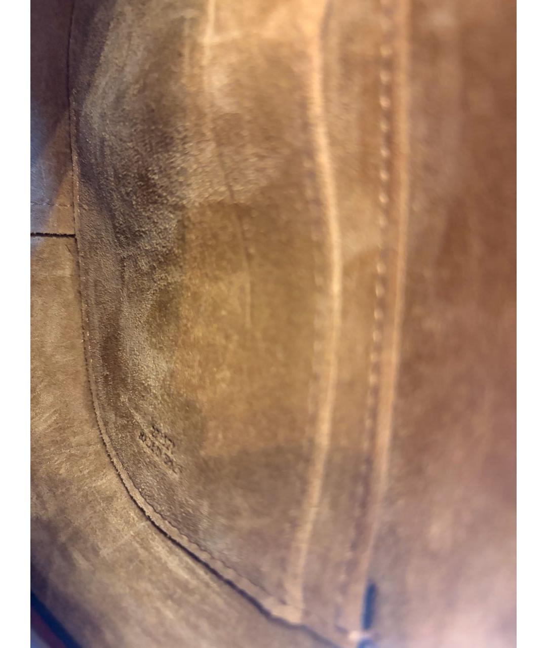 LOEWE Оранжевая кожаная поясная сумка, фото 4
