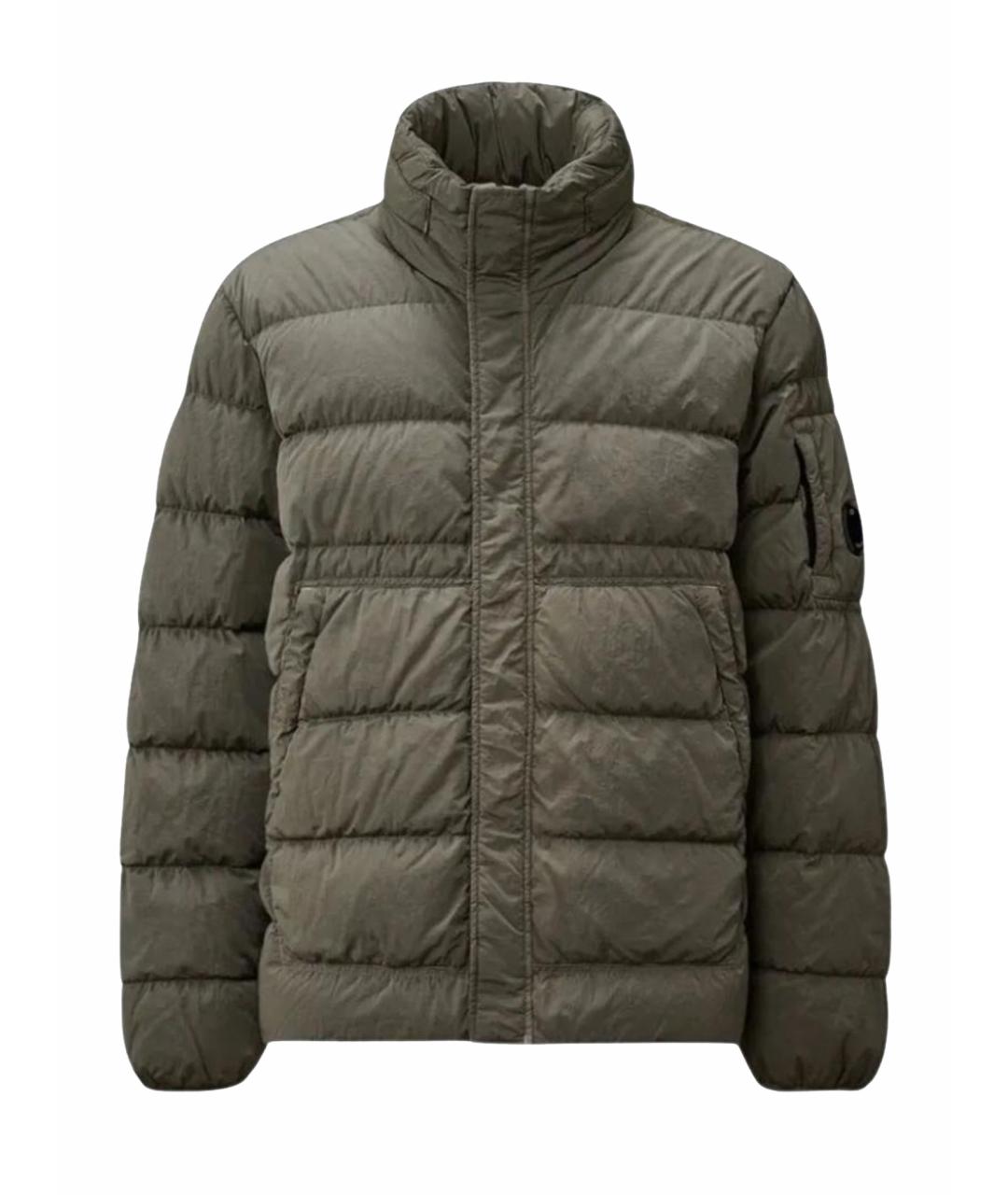 CP COMPANY Бежевый полиамидовый пуховик, фото 1