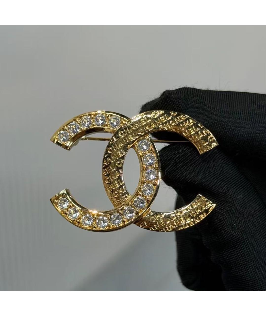 CHANEL Золотая металлическая булавка / брошь, фото 5
