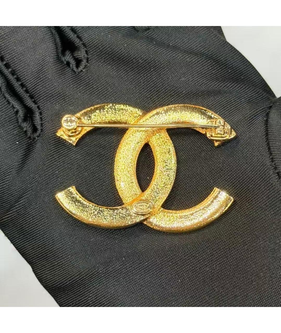 CHANEL Золотая металлическая булавка / брошь, фото 4