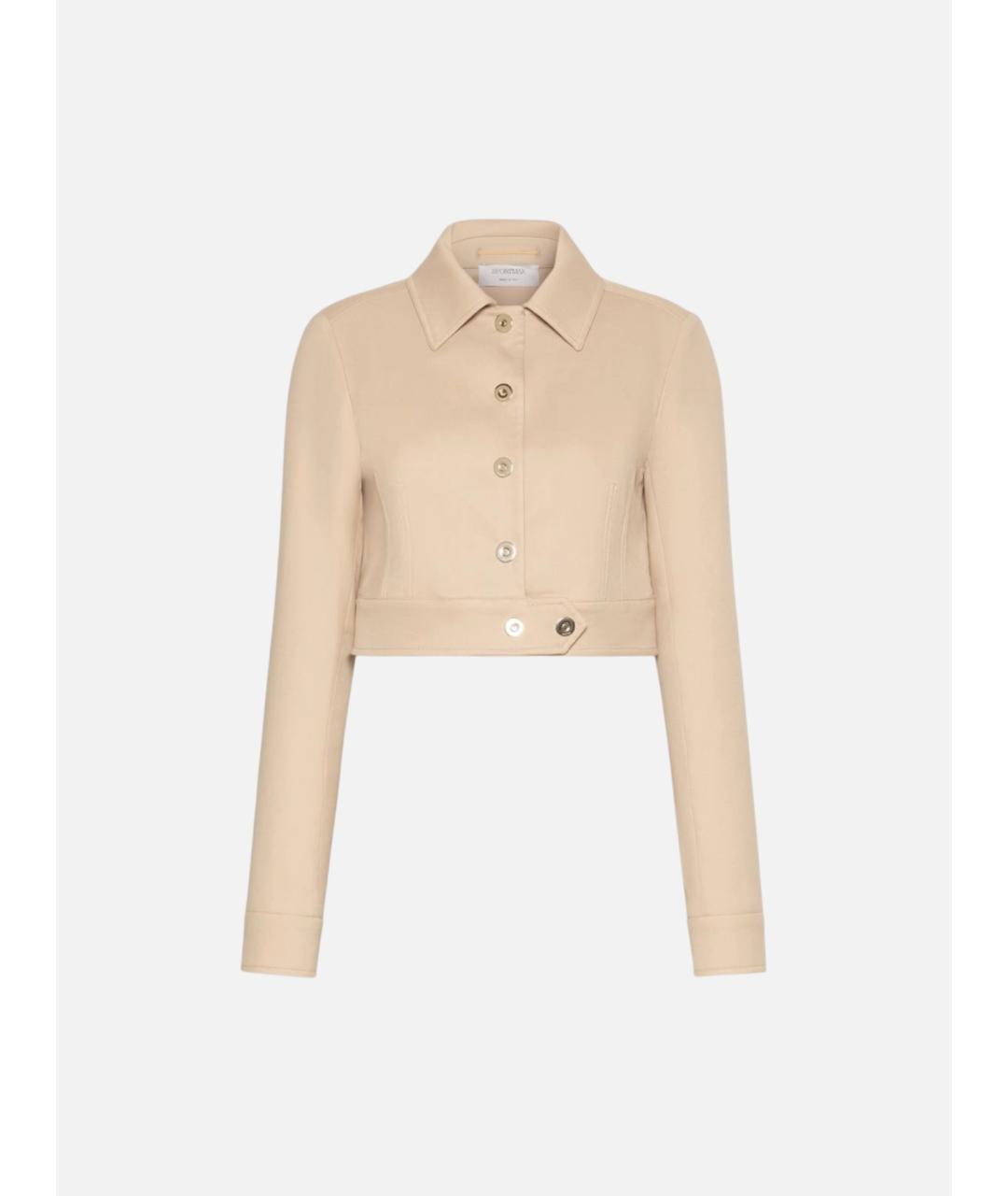 SPORTMAX Бежевая хлопковая куртка, фото 1