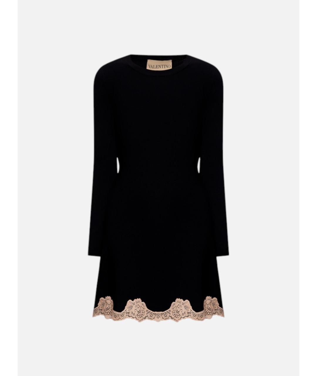 VALENTINO Черное вискозное коктейльное платье, фото 5