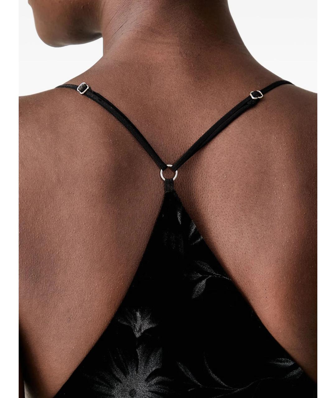 PINKO Черное вискозное коктейльное платье, фото 5