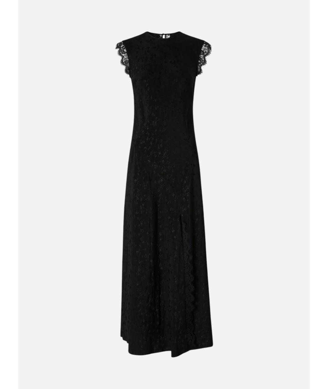 PINKO Черное ацетатное коктейльное платье, фото 1