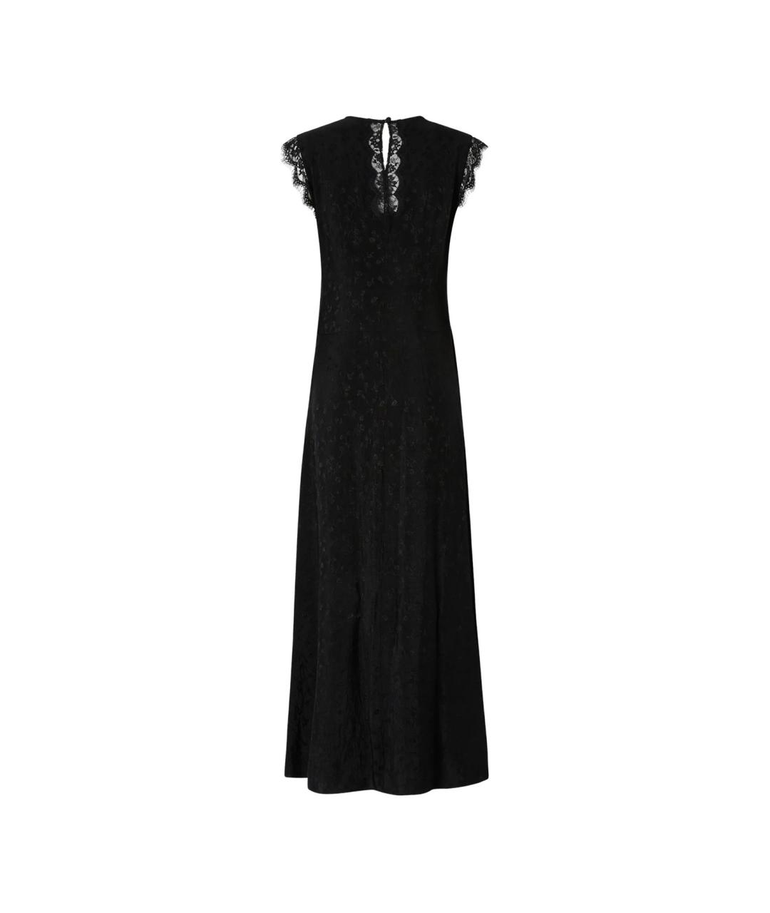 PINKO Черное ацетатное коктейльное платье, фото 6