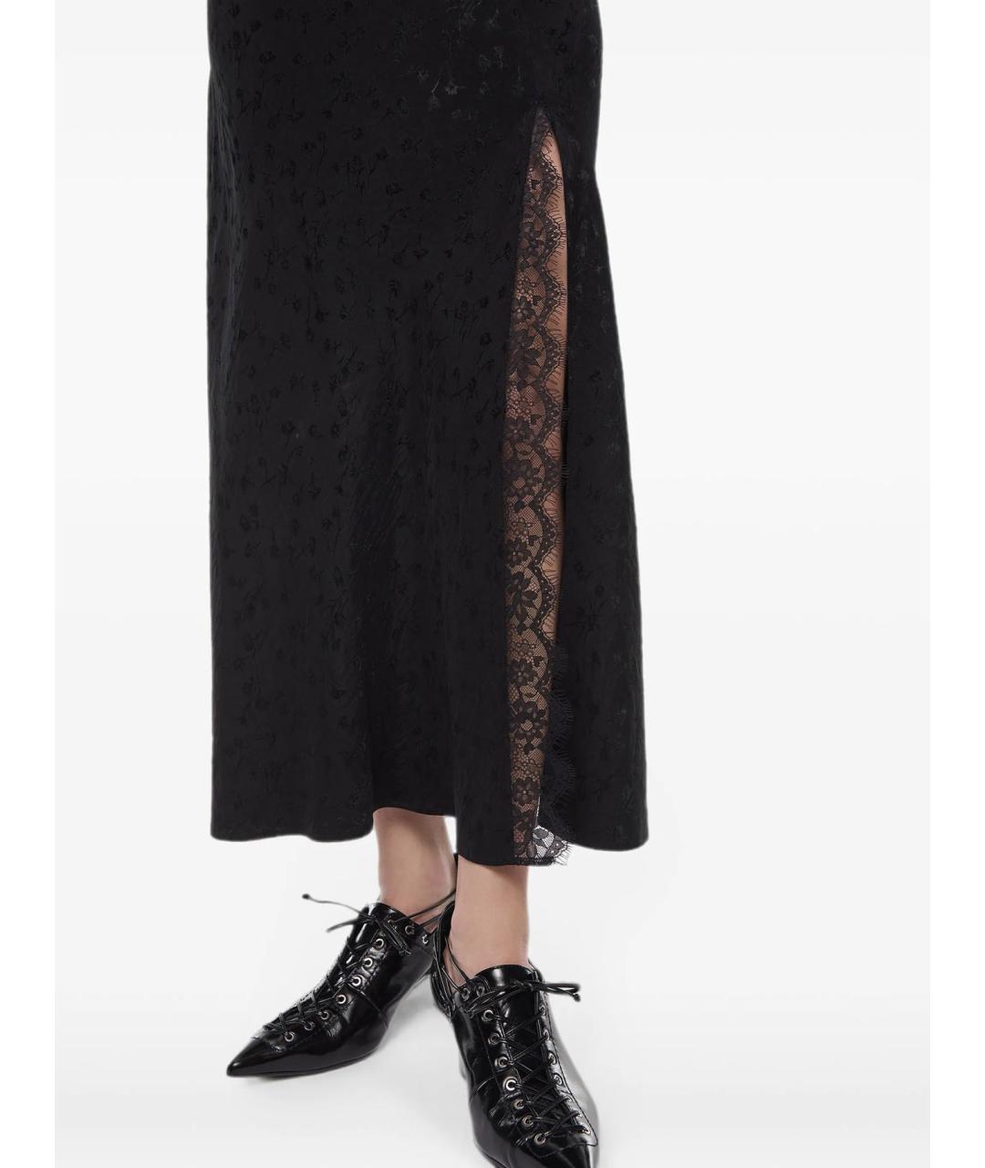 PINKO Черное ацетатное коктейльное платье, фото 5