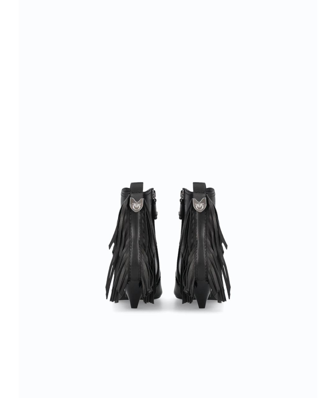 PINKO Черные кожаные ботильоны, фото 7