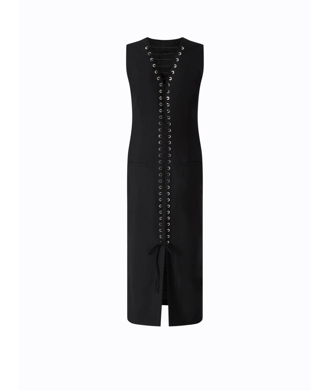 PINKO Черное полиэстеровое коктейльное платье, фото 2