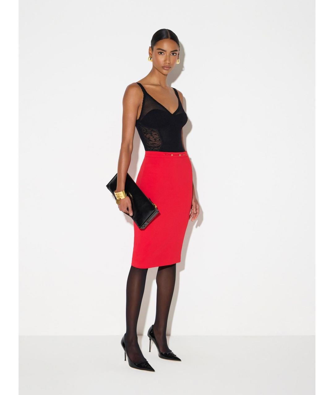 ELISABETTA FRANCHI Черное вискозное боди, фото 2
