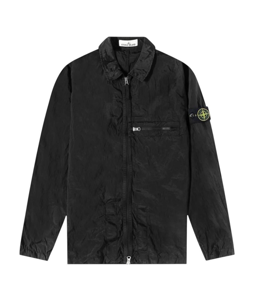 STONE ISLAND Черная полиамидовая куртка, фото 9