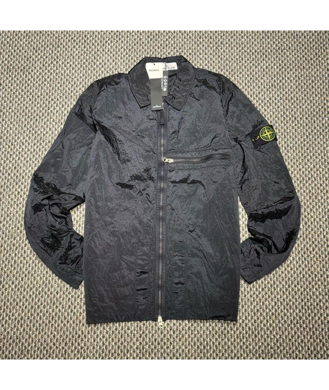 STONE ISLAND Черная полиамидовая куртка, фото 6