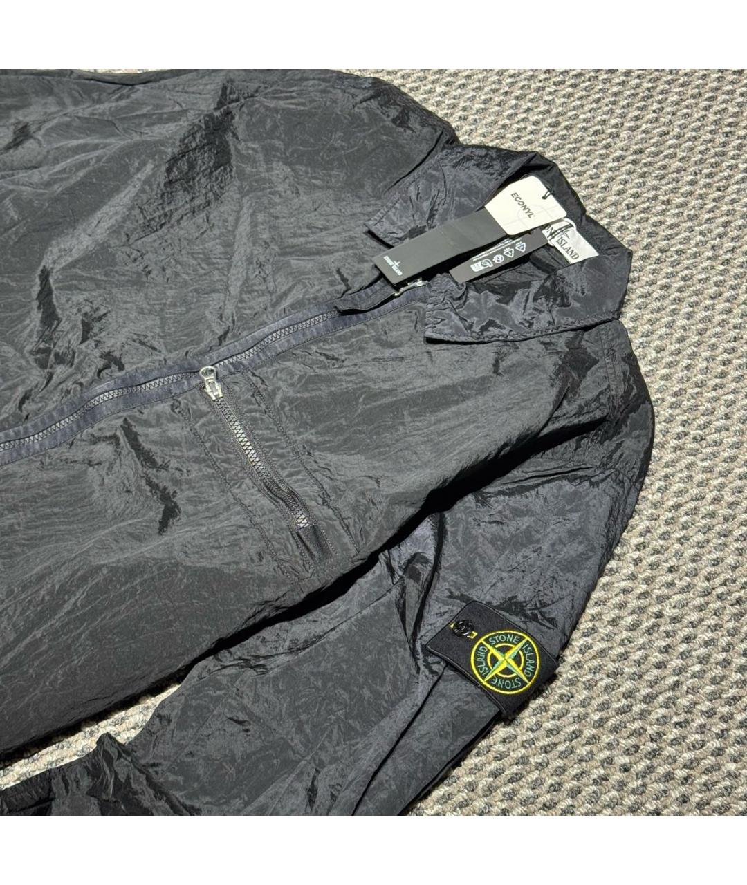 STONE ISLAND Черная полиамидовая куртка, фото 7