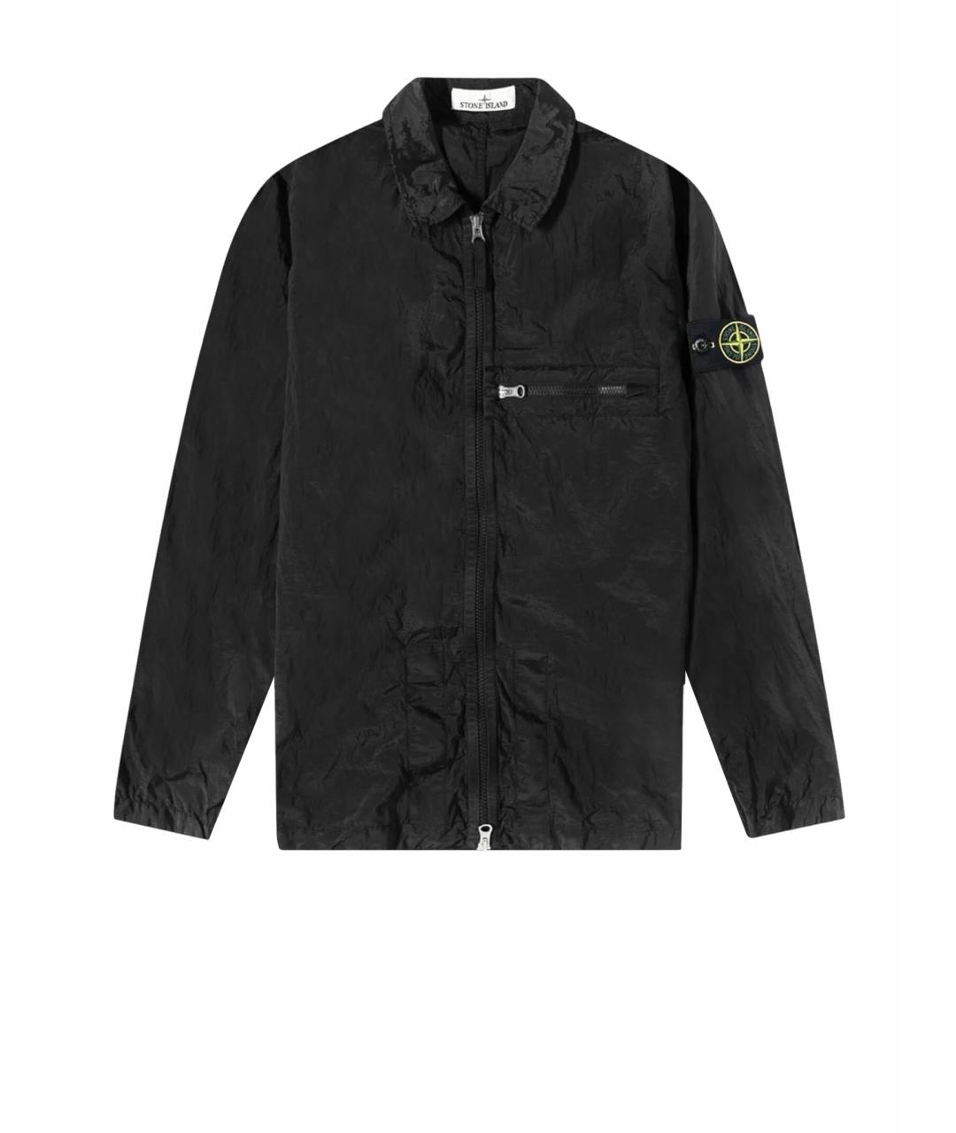 STONE ISLAND Черная полиамидовая куртка, фото 1