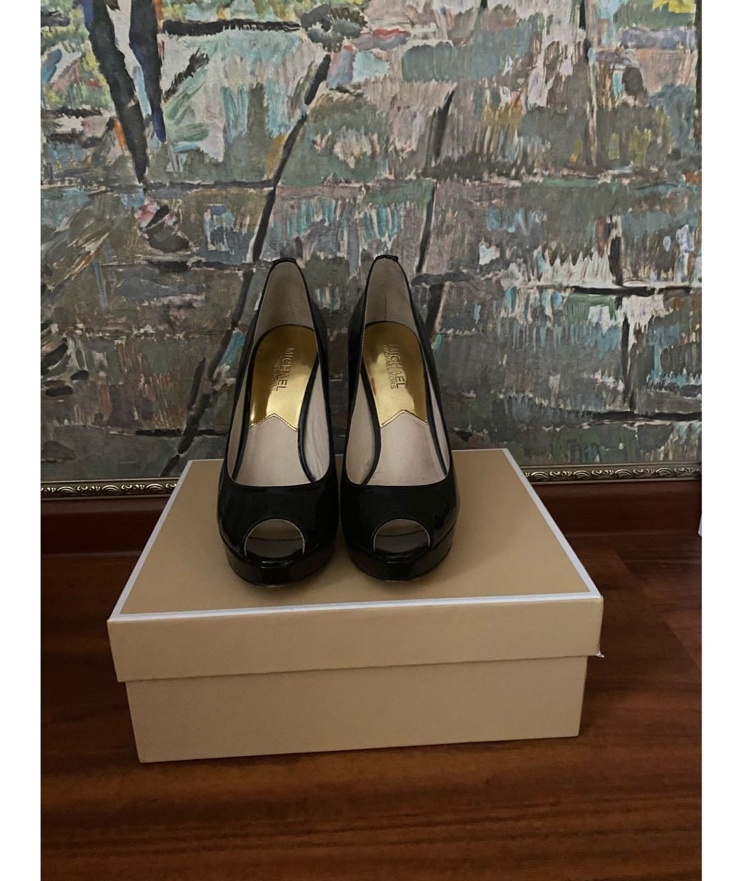 MICHAEL MICHAEL KORS Черные кожаные туфли, фото 2