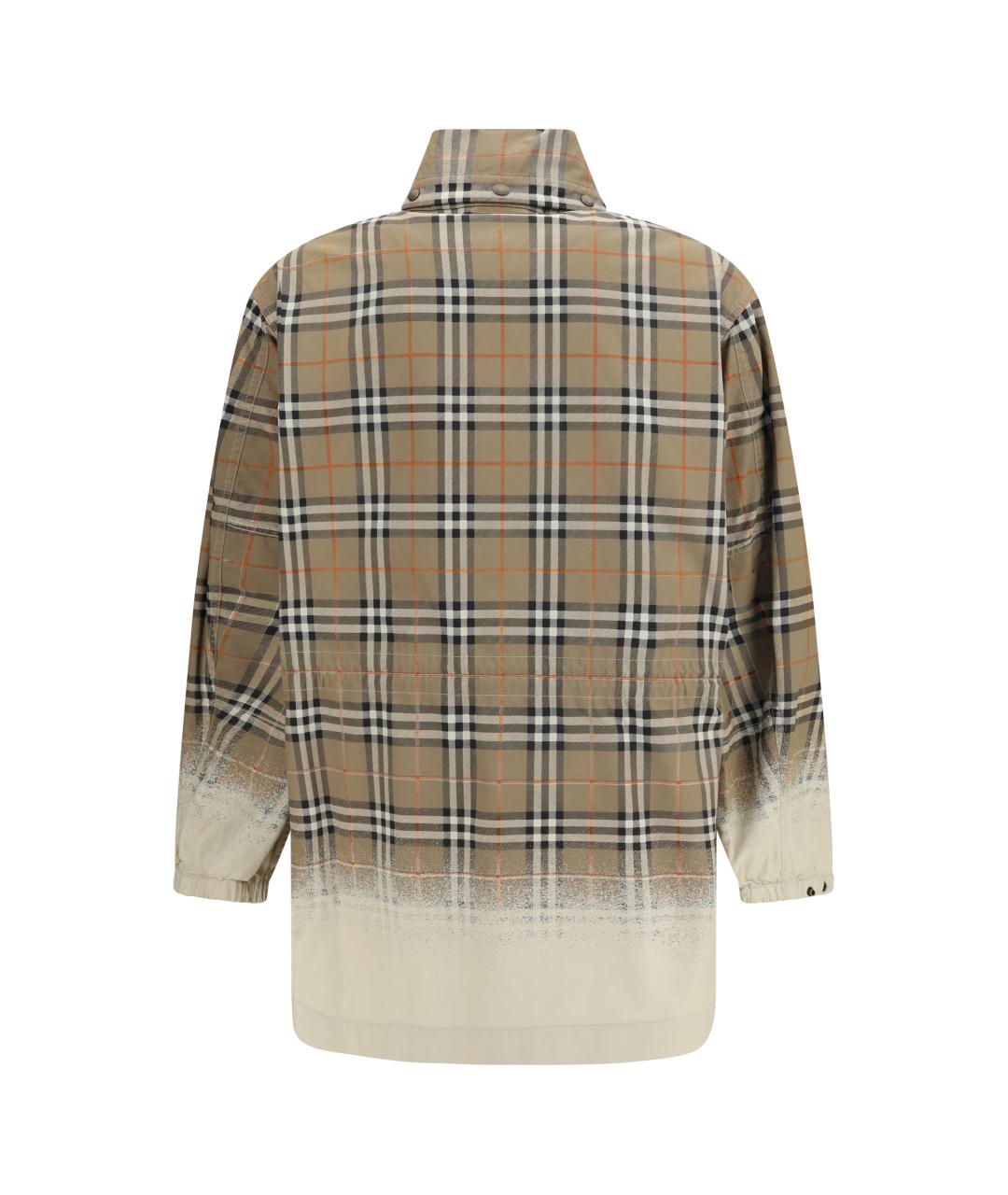 BURBERRY Бежевая хлопковая куртка, фото 2