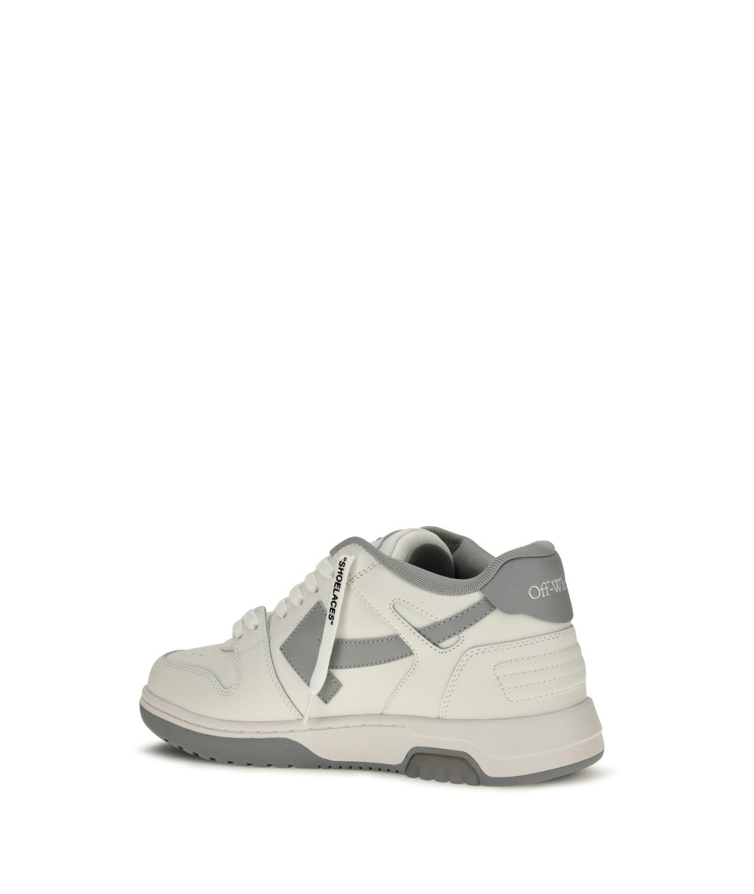 OFF-WHITE Белые синтетические низкие кроссовки / кеды, фото 3