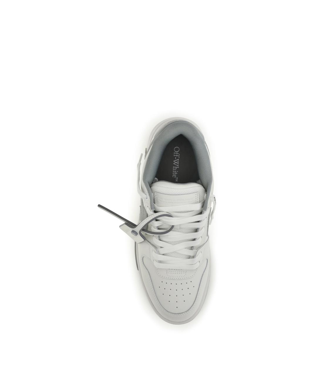 OFF-WHITE Белые синтетические низкие кроссовки / кеды, фото 4