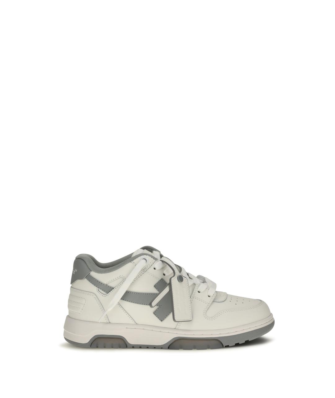 OFF-WHITE Белые синтетические низкие кроссовки / кеды, фото 1