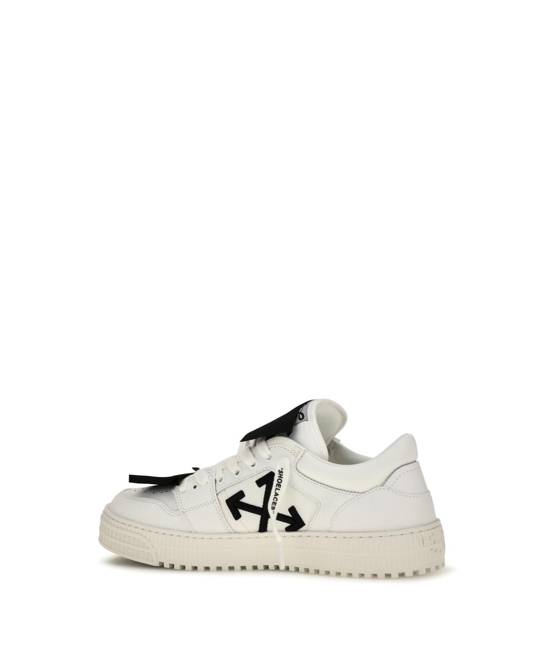 OFF-WHITE Белые синтетические низкие кроссовки / кеды, фото 3