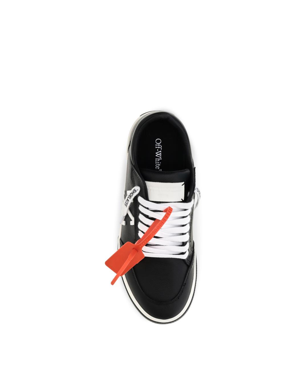 OFF-WHITE Черные синтетические низкие кроссовки / кеды, фото 4